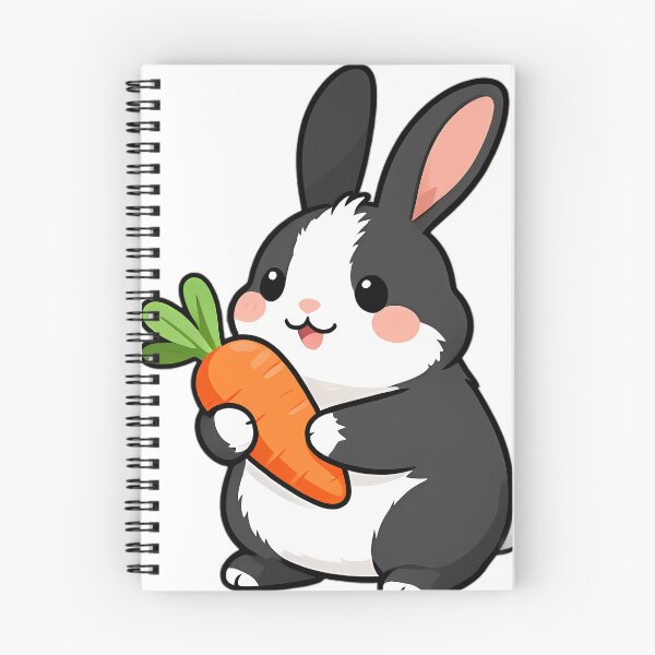 Item preview, Cute Dutch Bunny Hugging Garden Carrot designed and sold by pumsquare.