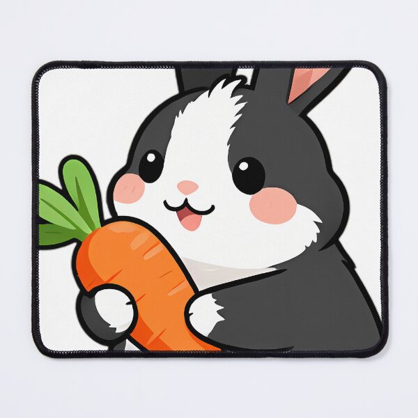 Item preview, Cute Dutch Bunny Hugging Garden Carrot designed and sold by pumsquare.