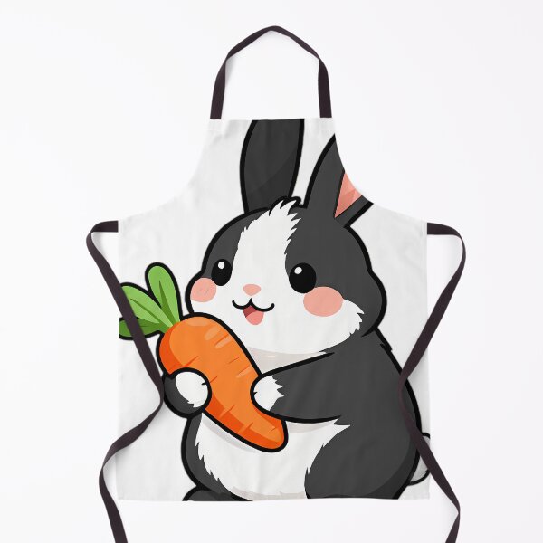 Item preview, Cute Dutch Bunny Hugging Garden Carrot designed and sold by pumsquare.