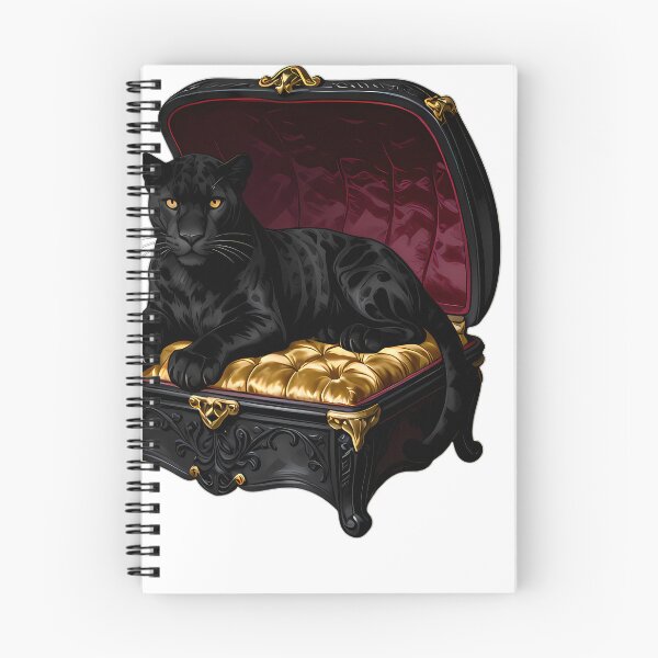 Item preview, Gothic Panther Royal Gold Coffin designed and sold by IllumeInk.