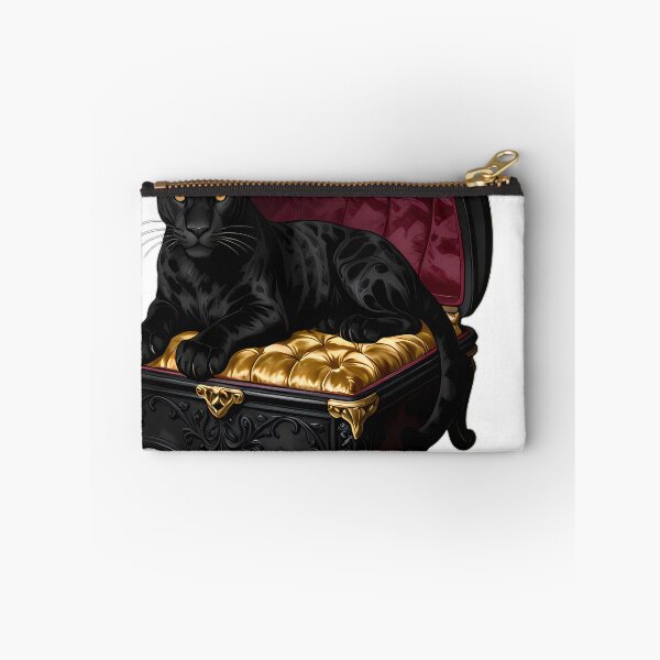 Item preview, Gothic Panther Royal Gold Coffin designed and sold by IllumeInk.