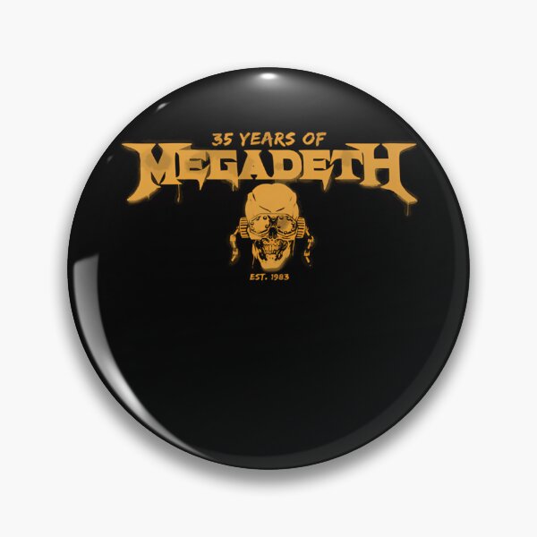Item preview, Megadeth 35 Years Anniversary Logo - Gold Vic Rattlehead Art designed and sold by perry-form.