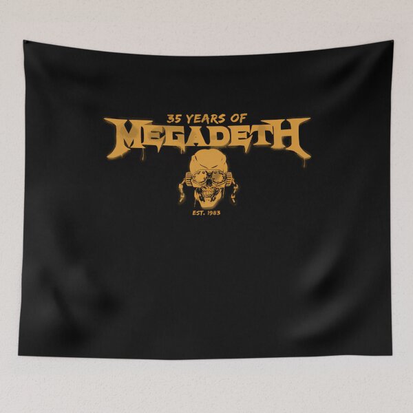 Item preview, Megadeth 35 Years Anniversary Logo - Gold Vic Rattlehead Art designed and sold by perry-form.