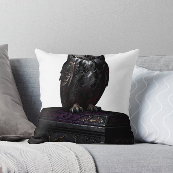 Item preview, Gothic Horned Owl Rune Coffin designed and sold by IllumeInk.