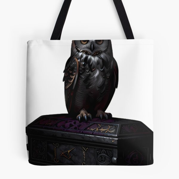Item preview, Gothic Horned Owl Rune Coffin designed and sold by IllumeInk.
