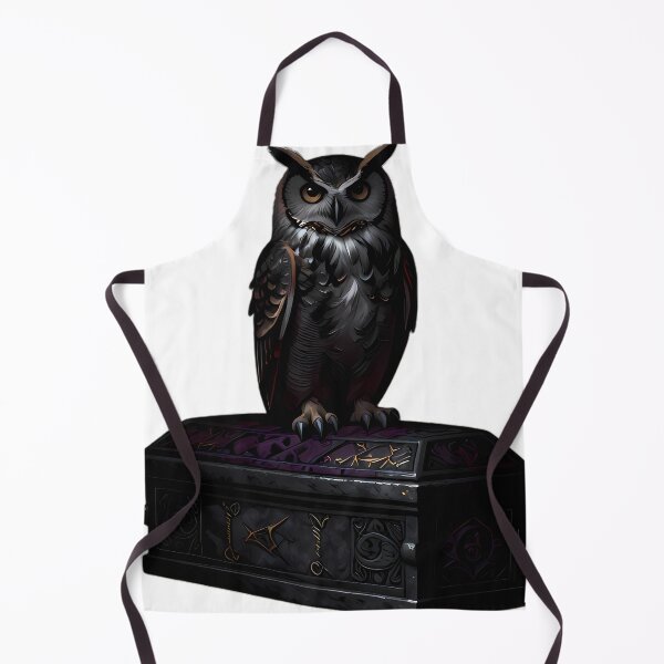 Item preview, Gothic Horned Owl Rune Coffin designed and sold by IllumeInk.