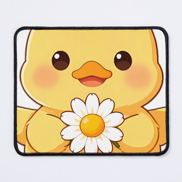 Item preview, Cute Fluffy Baby Gosling with Autumn Daisy designed and sold by pumsquare.
