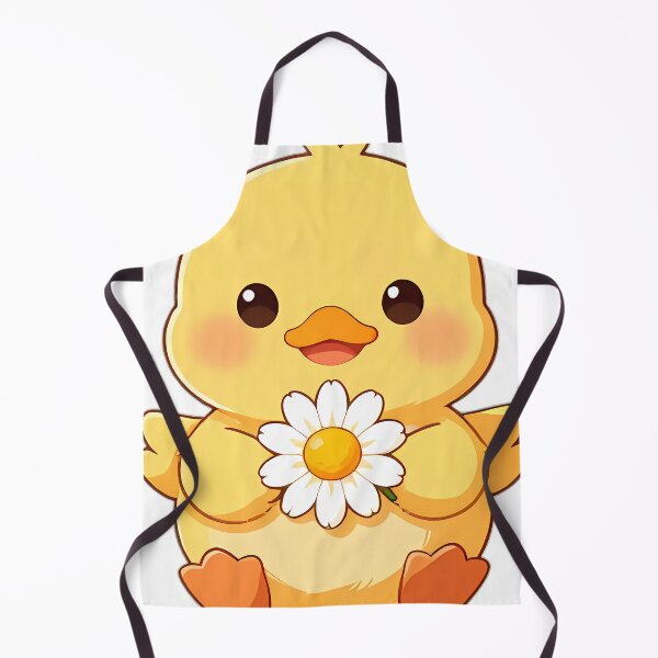 Item preview, Cute Fluffy Baby Gosling with Autumn Daisy designed and sold by pumsquare.