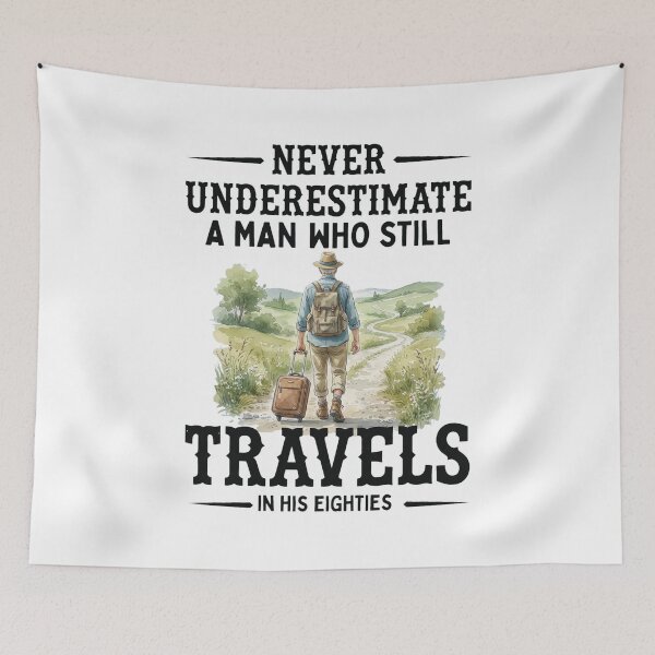 Item preview, Never Underestimate A Man Travels In His Eighties designed and sold by Arelyurray.