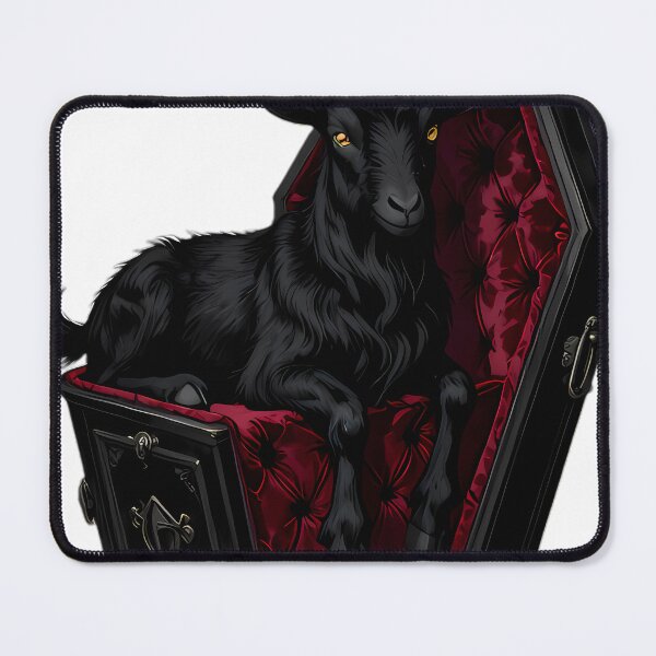 Item preview, Gothic Black Goat Velvet Coffin designed and sold by IllumeInk.
