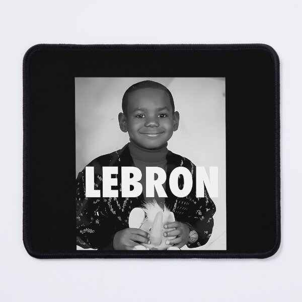 Item preview, Young Lebron Portrait Black designed and sold by MollyTalbot.