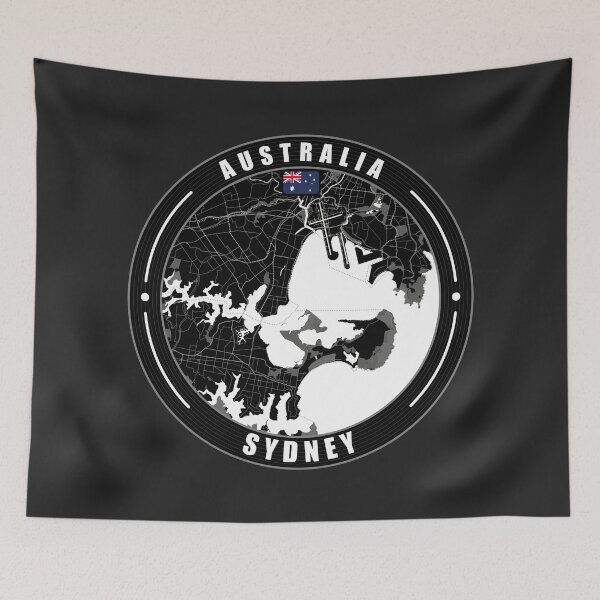 Item preview, Sydney Australia City Map designed and sold by Thistle-TShop.