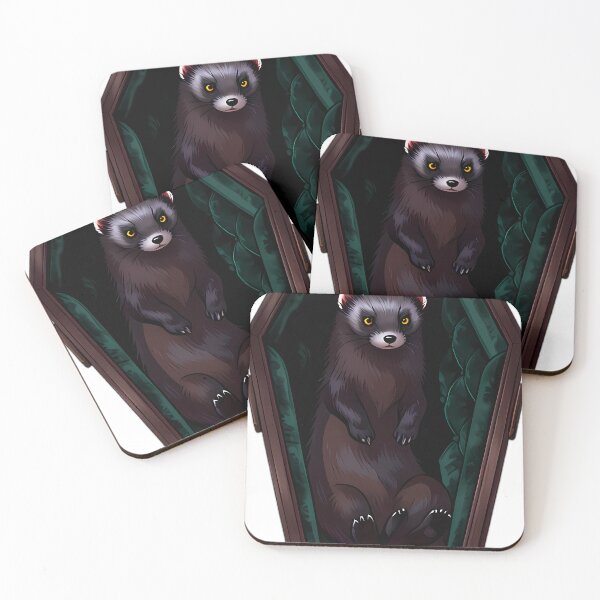 Item preview, Gothic Ermine Emerald Coffin designed and sold by IllumeInk.