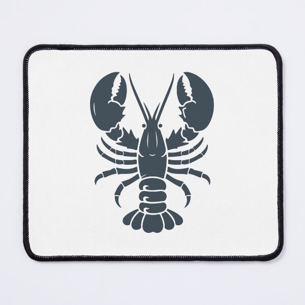 Item preview, Charcoal Nautical Lobster Silhouette Design designed and sold by pattern-archive.