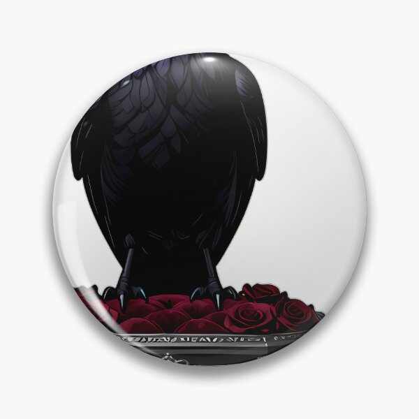Item preview, Gothic Crow Blood Rose Coffin designed and sold by IllumeInk.