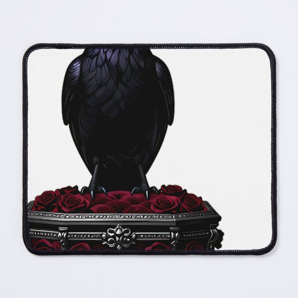 Item preview, Gothic Crow Blood Rose Coffin designed and sold by IllumeInk.