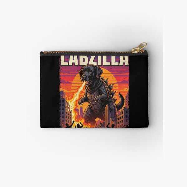 Item preview, Labzilla Giant Black Labrador Retriever Dog Monster Parody designed and sold by PeggyGilligan.