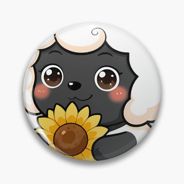 Item preview, Cute Valais Blacknose Lamb with Sunflower designed and sold by pumsquare.