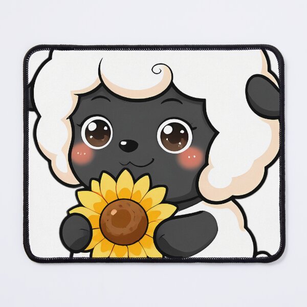 Item preview, Cute Valais Blacknose Lamb with Sunflower designed and sold by pumsquare.