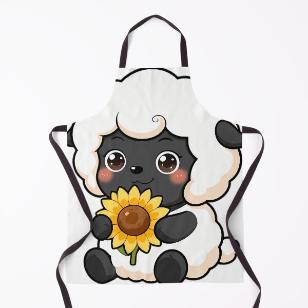 Item preview, Cute Valais Blacknose Lamb with Sunflower designed and sold by pumsquare.