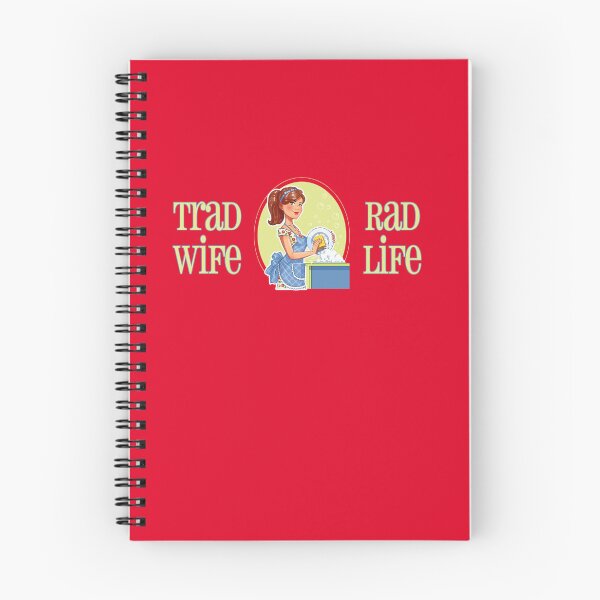 Item preview, Trad Wife Rad Life (Green on Red) designed and sold by PawsitiveMum3.
