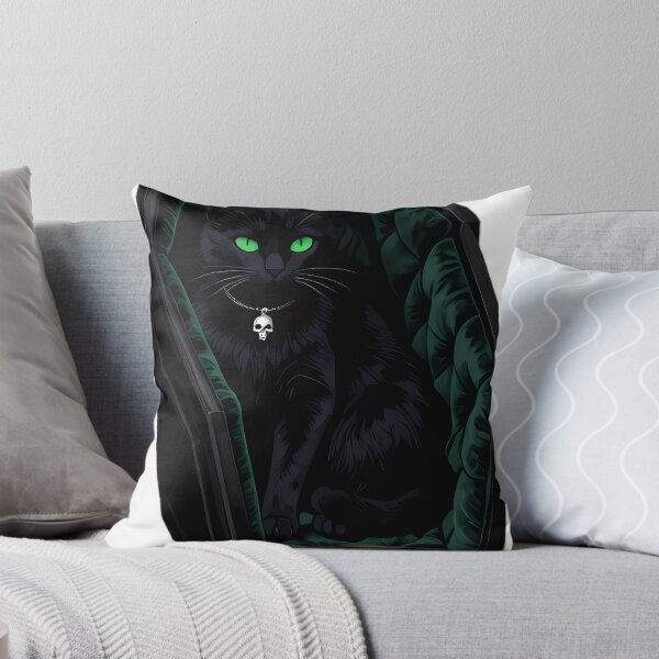 Item preview, Gothic Black Cat Emerald Coffin designed and sold by IllumeInk.