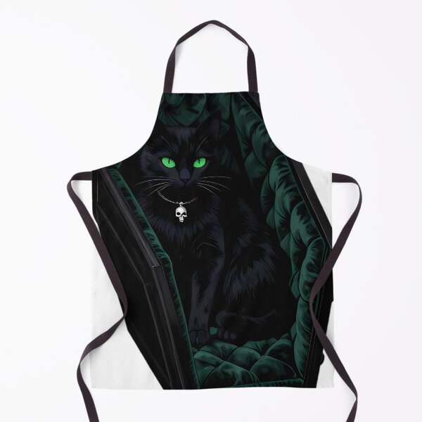 Item preview, Gothic Black Cat Emerald Coffin designed and sold by IllumeInk.