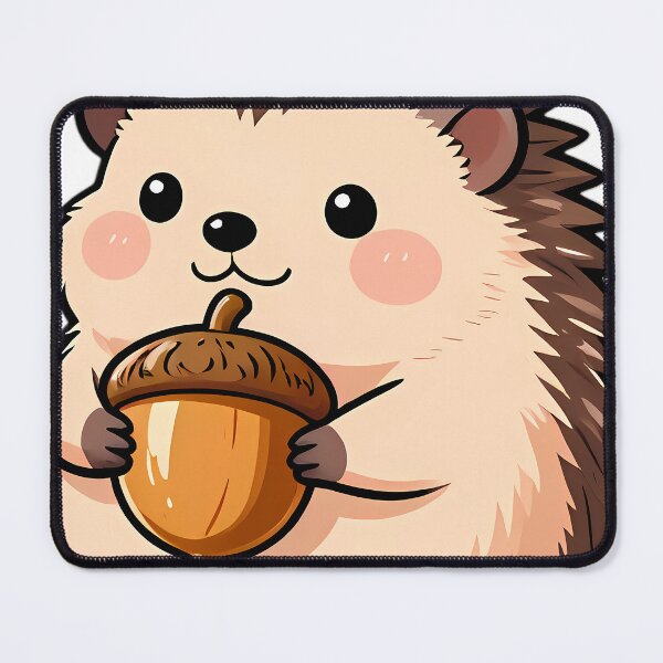 Item preview, Cute Farm Hedgehog Clutching Shiny Acorn designed and sold by pumsquare.