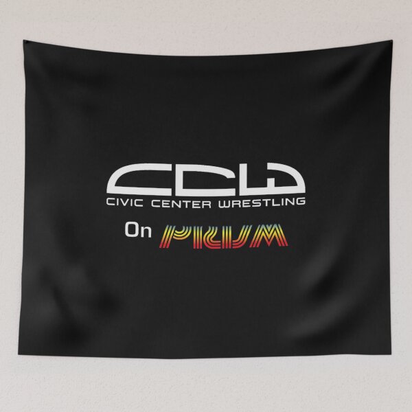 Item preview, CCW Civic Center Wrestling On PRISM Retro Logo designed and sold by Bryakle.