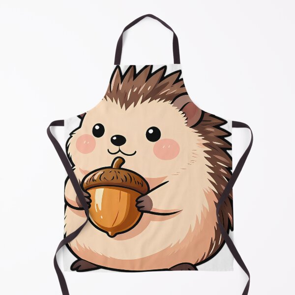 Item preview, Cute Farm Hedgehog Clutching Shiny Acorn designed and sold by pumsquare.