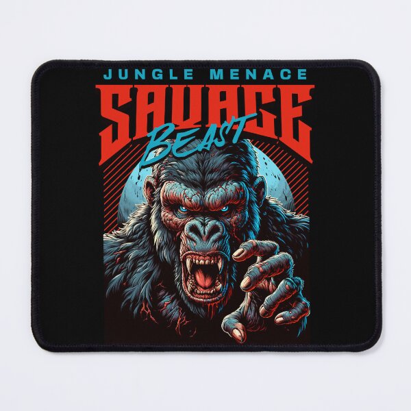 Item preview, Jungle Menace Savage Beast Gorilla Tee | Wild Animal Graphic Shirt | Streetwear Tshirt Men designed and sold by vec4u.