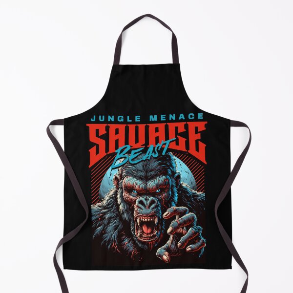 Item preview, Jungle Menace Savage Beast Gorilla Tee | Wild Animal Graphic Shirt | Streetwear Tshirt Men designed and sold by vec4u.