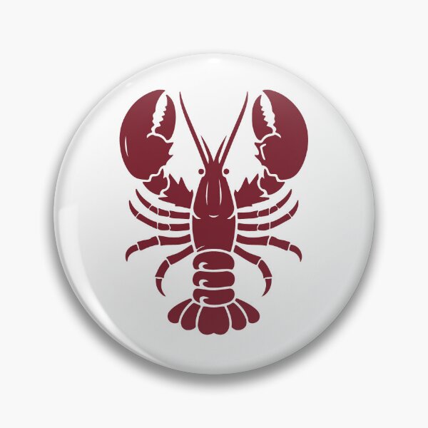 Item preview, Burgundy Nautical Lobster Silhouette Design designed and sold by pattern-archive.