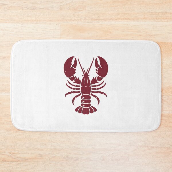 Item preview, Burgundy Nautical Lobster Silhouette Design designed and sold by pattern-archive.