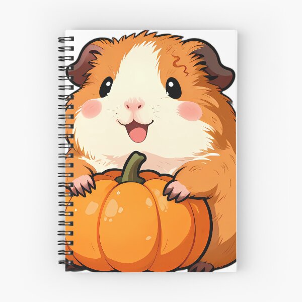 Item preview, Cute Farm Guinea Pig with Mini Pumpkin designed and sold by pumsquare.
