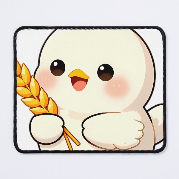 Item preview, Cute Silkie Chick Holding Golden Wheat designed and sold by pumsquare.
