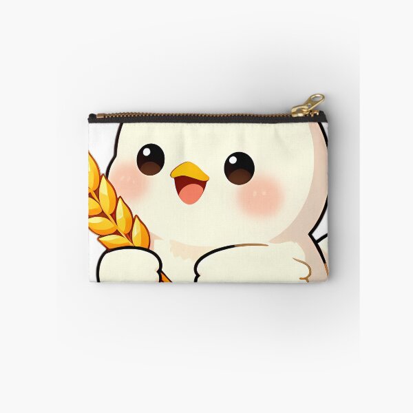 Item preview, Cute Silkie Chick Holding Golden Wheat designed and sold by pumsquare.