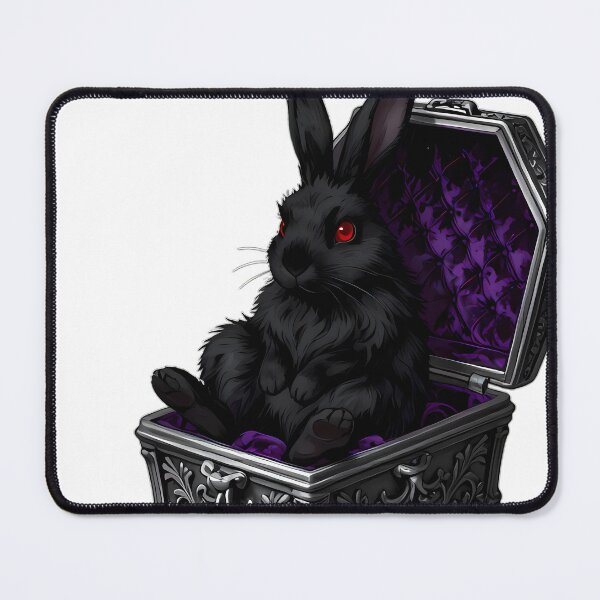 Item preview, Gothic Moon Rabbit Silver Coffin designed and sold by IllumeInk.