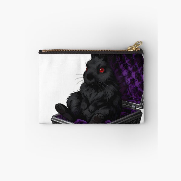 Item preview, Gothic Moon Rabbit Silver Coffin designed and sold by IllumeInk.