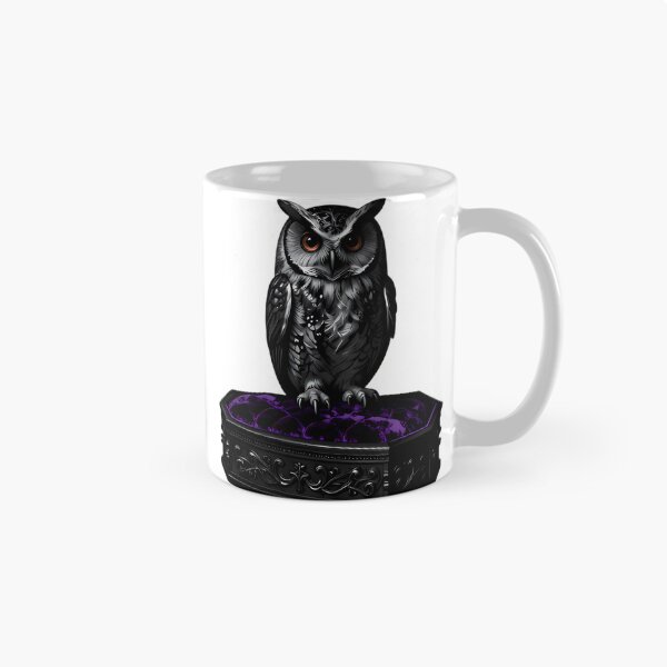Item preview, Gothic Screech Owl Velvet Coffin designed and sold by IllumeInk.