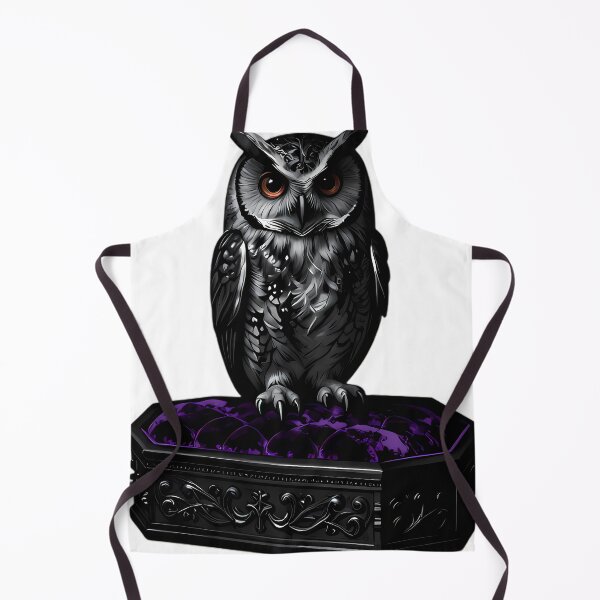 Item preview, Gothic Screech Owl Velvet Coffin designed and sold by IllumeInk.