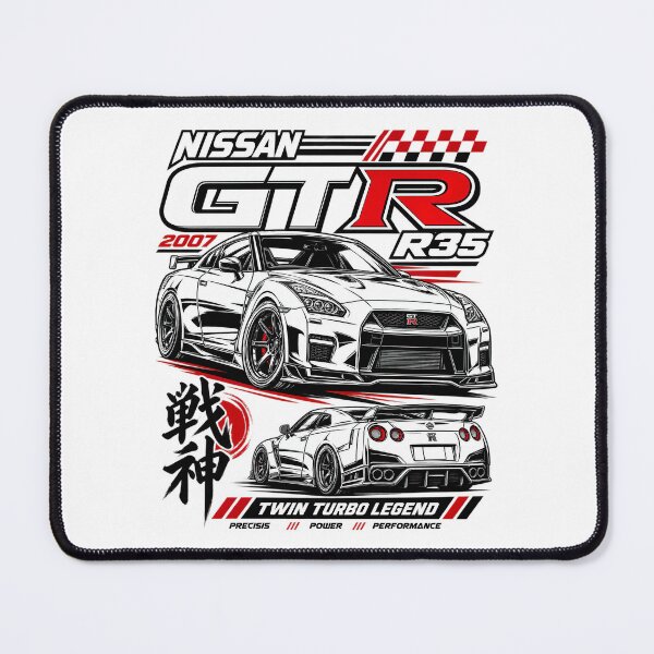 Item preview, Nissan GTR R35 Twin Turbo Legend JDM Racing Car designed and sold by graphic-genie.