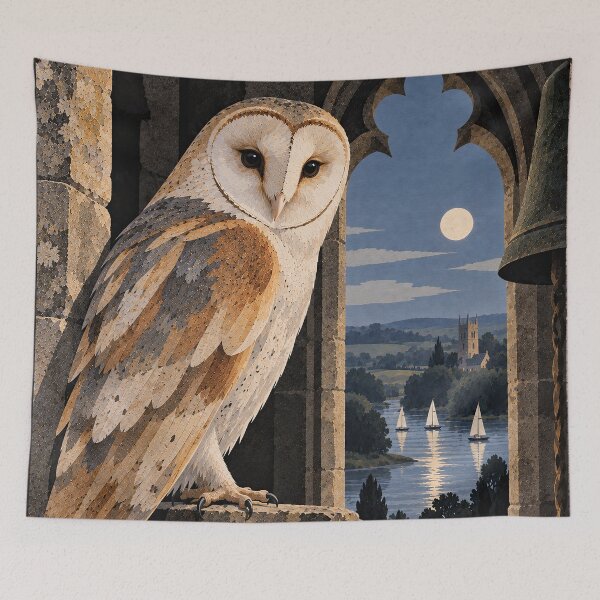 Item preview, Owl in the Steeple designed and sold by LittleDreamsCo.