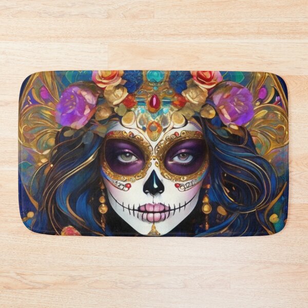 Item preview, Colorful Sugar Skull Lady designed and sold by TheDarkWardrobe.