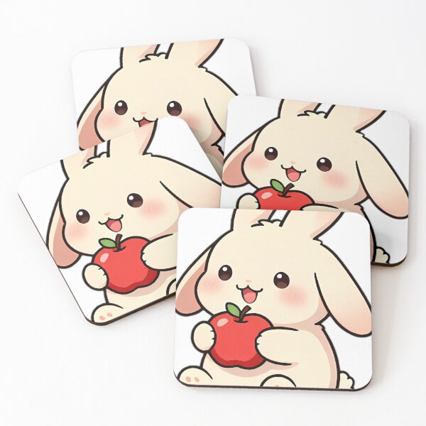 Item preview, Cute Farm Lop Bunny Hugging Crisp Apple designed and sold by pumsquare.