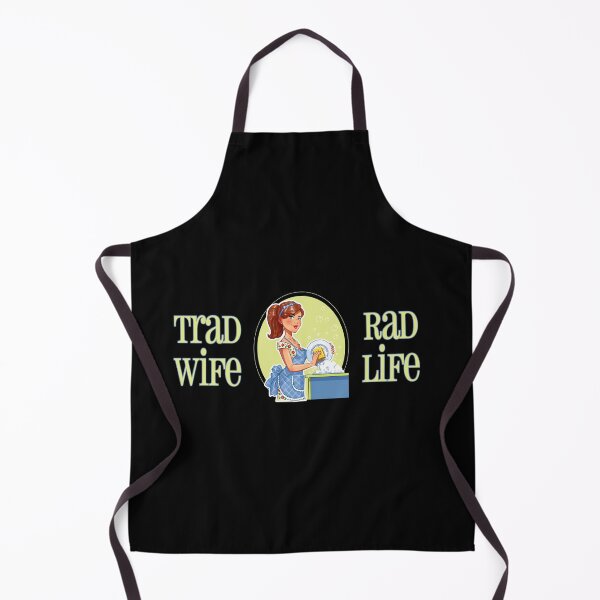 Item preview, Trad Wife Rad Life (Green on Black) designed and sold by PawsitiveMum3.