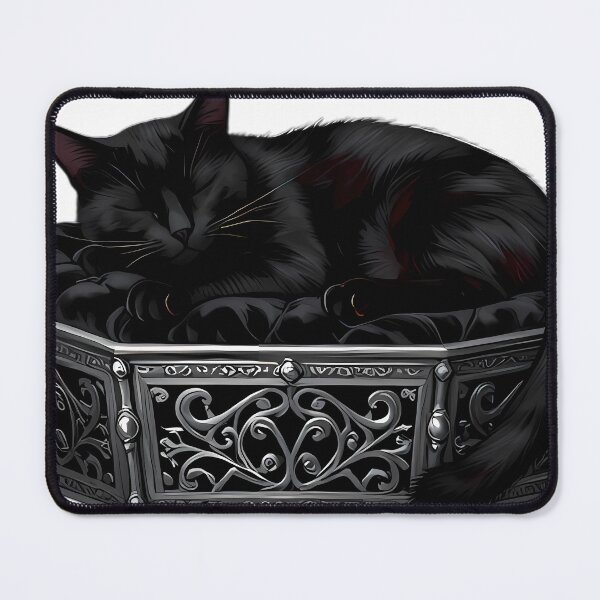 Item preview, Gothic Black Cat Midnight Coffin designed and sold by IllumeInk.