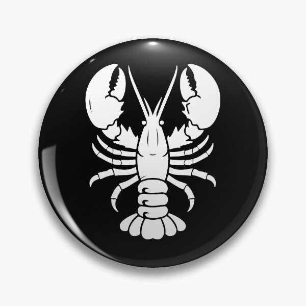 Item preview, White Nautical Lobster Silhouette Design designed and sold by pattern-archive.