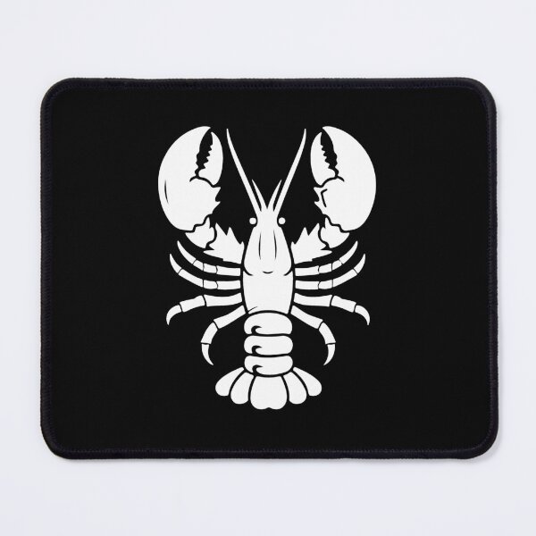 Item preview, White Nautical Lobster Silhouette Design designed and sold by pattern-archive.