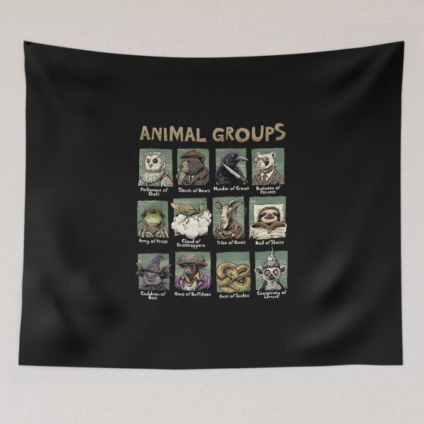Item preview, Animal Groups Unveiled - Educational Wildlife Design designed and sold by denzelqfhho.